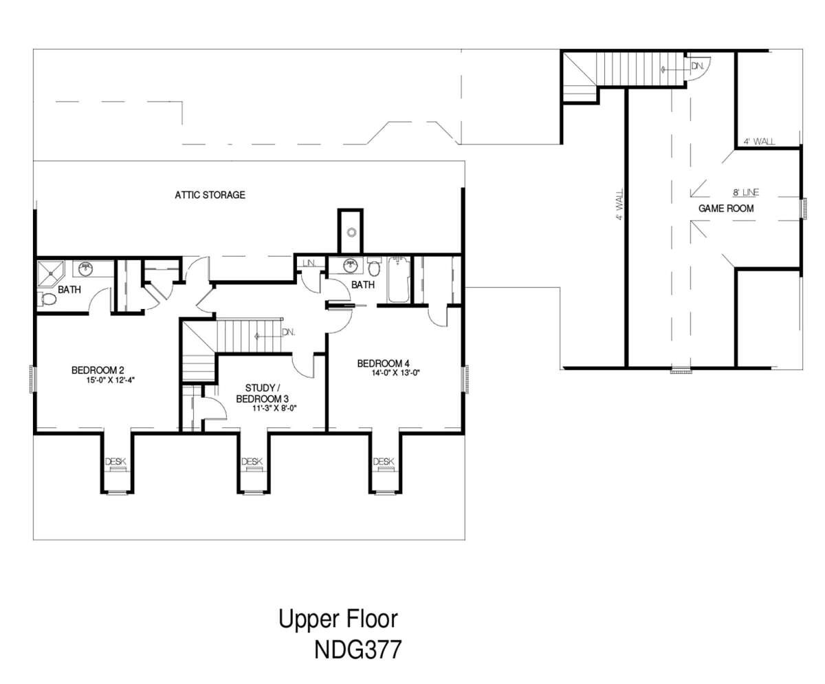 Second Floor for House Plan #110-00274