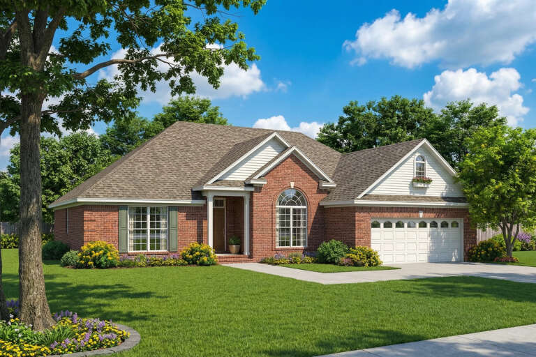 House Plan House Plan #4845 Angled Front Elevation