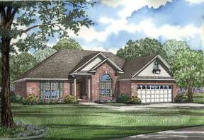 Ranch House Plan #110-00277 Elevation Photo
