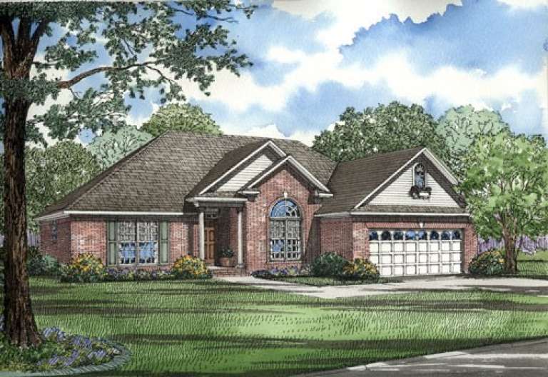 Ranch House Plan #110-00277 Elevation Photo