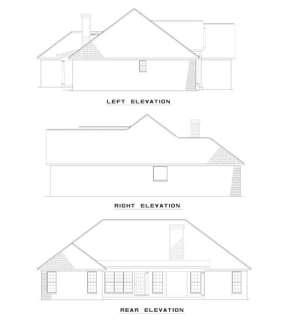 Ranch House Plan #110-00277 Elevation Photo