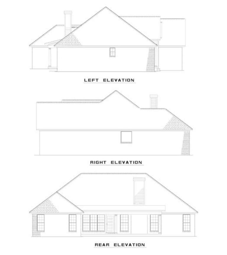 Ranch House Plan #110-00277 Elevation Photo