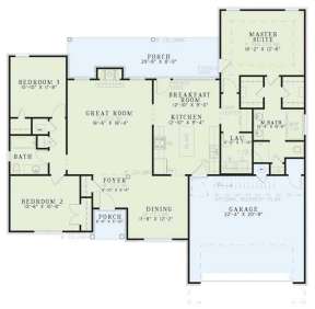 Floorplan 1 for House Plan #110-00277