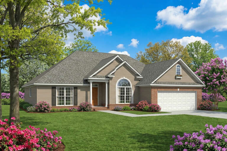 House Plan House Plan #4846 Angled Front Elevation