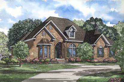 French Country House Plan #110-00279 Elevation Photo