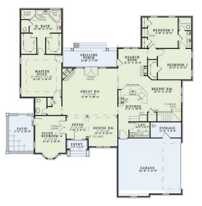 Main Floor  for House Plan #110-00279
