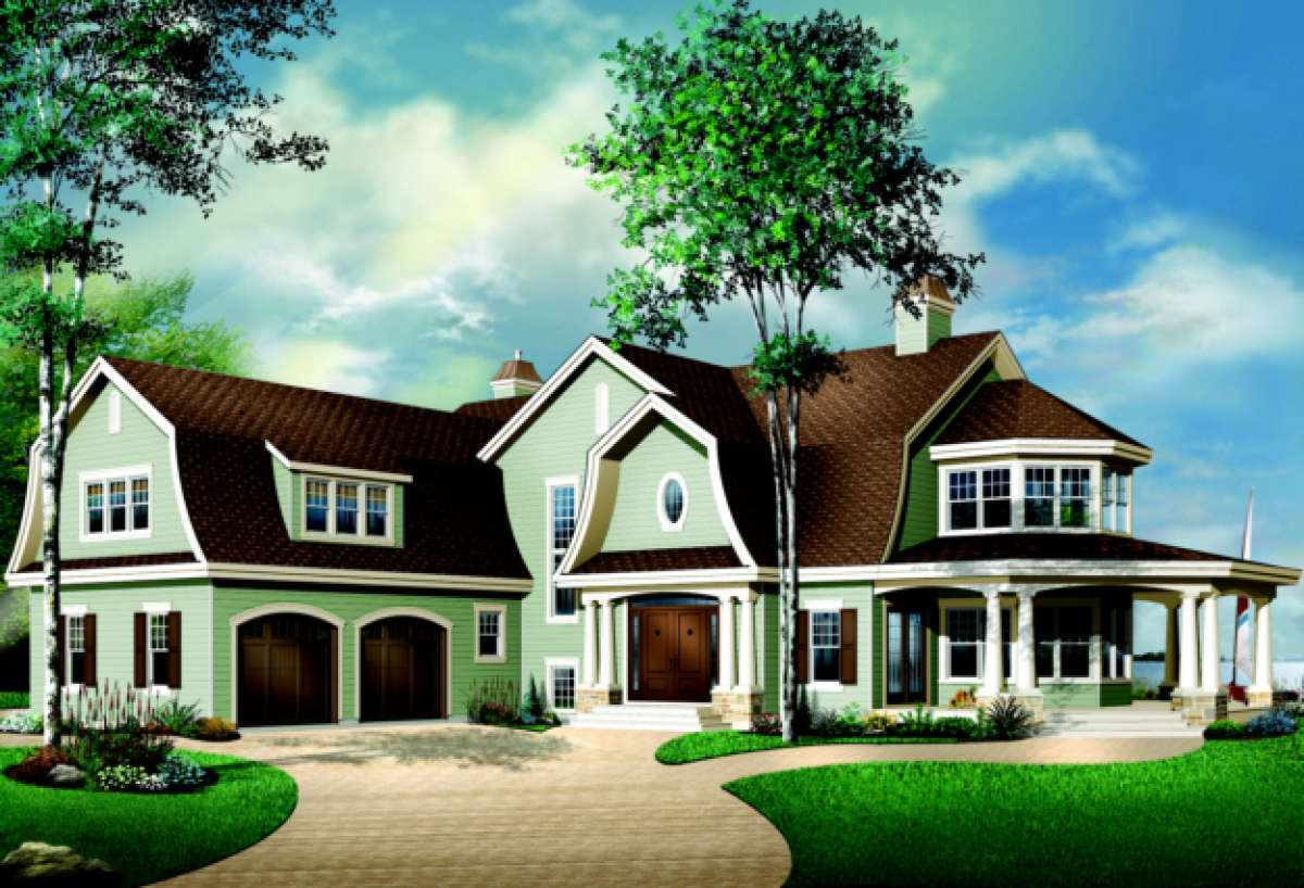 Country House Plan #034-00092 Elevation Photo