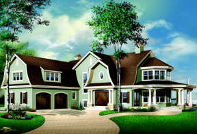 Country House Plan #034-00092 Elevation Photo
