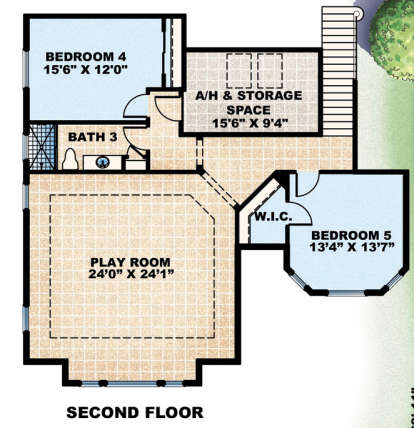 Floorplan 2 for House Plan #575-00052