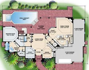 Floorplan 1 for House Plan #575-00054
