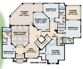 Floorplan 2 for House Plan #575-00054