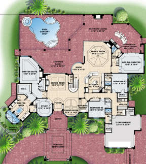 Floorplan 1 for House Plan #575-00055