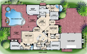 Floorplan 1 for House Plan #575-00058