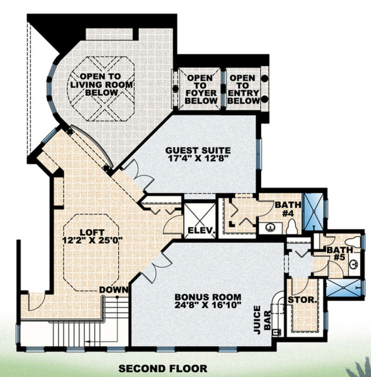 Floorplan 2 for House Plan #575-00058