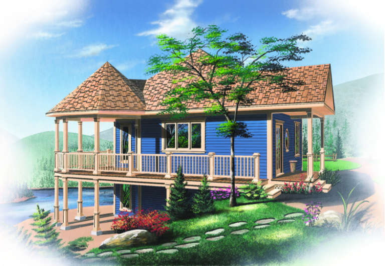 Cottage House Plan #034-00093 Elevation Photo