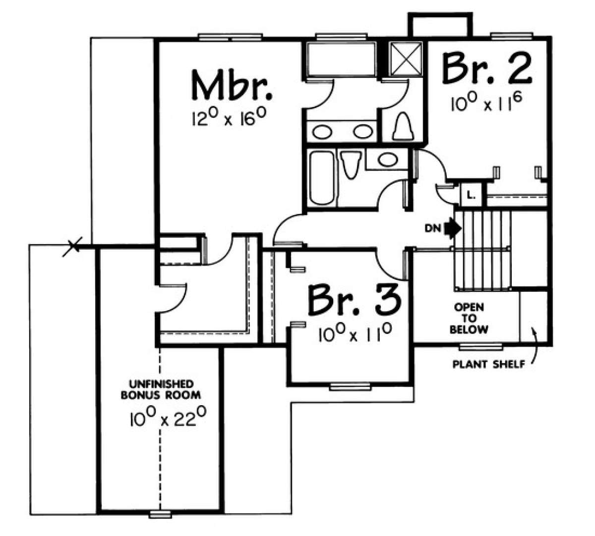 Floorplan 2 for House Plan #402-00814