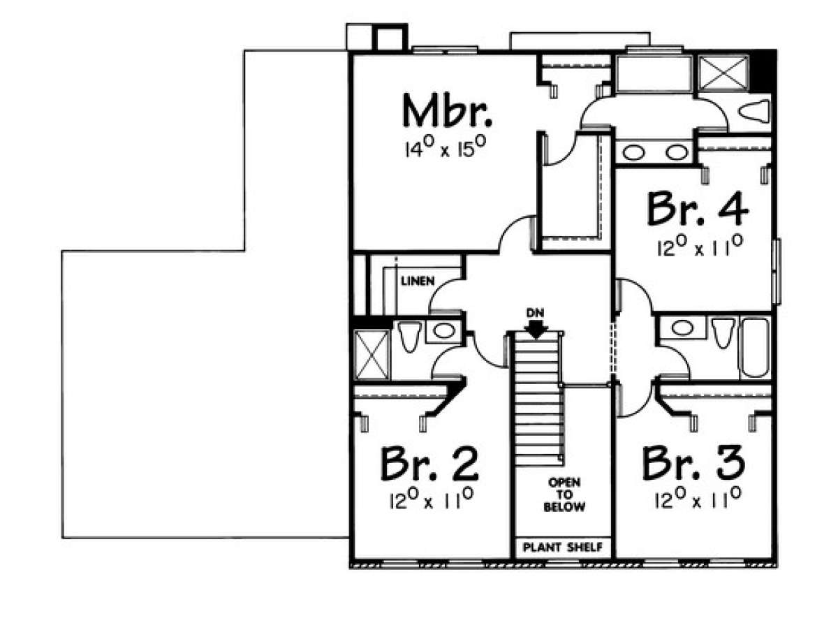 Floorplan 2 for House Plan #402-00821
