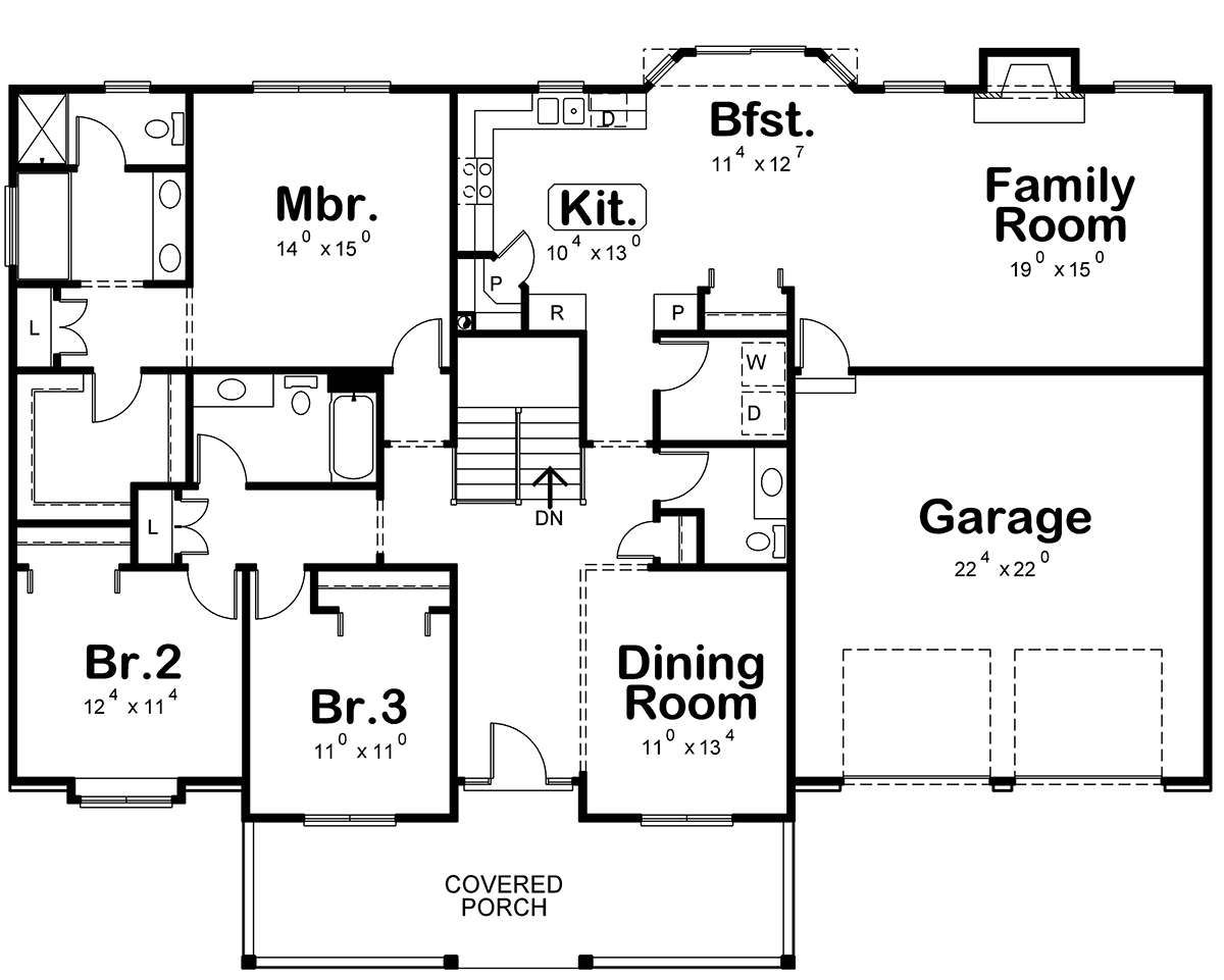 Main Floor  for House Plan #402-00828