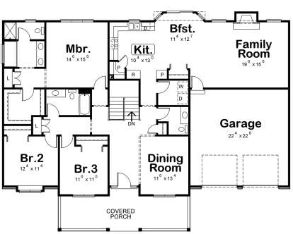 Main Floor  for House Plan #402-00828