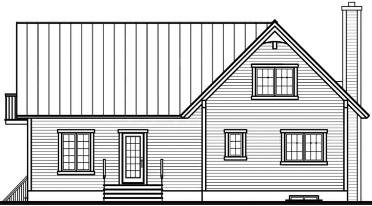 Vacation House Plan #034-00095 Elevation Photo