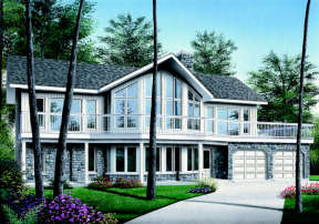 Contemporary House Plan #034-00096 Elevation Photo