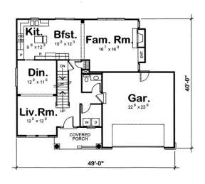 Floorplan 1 for House Plan #402-00847