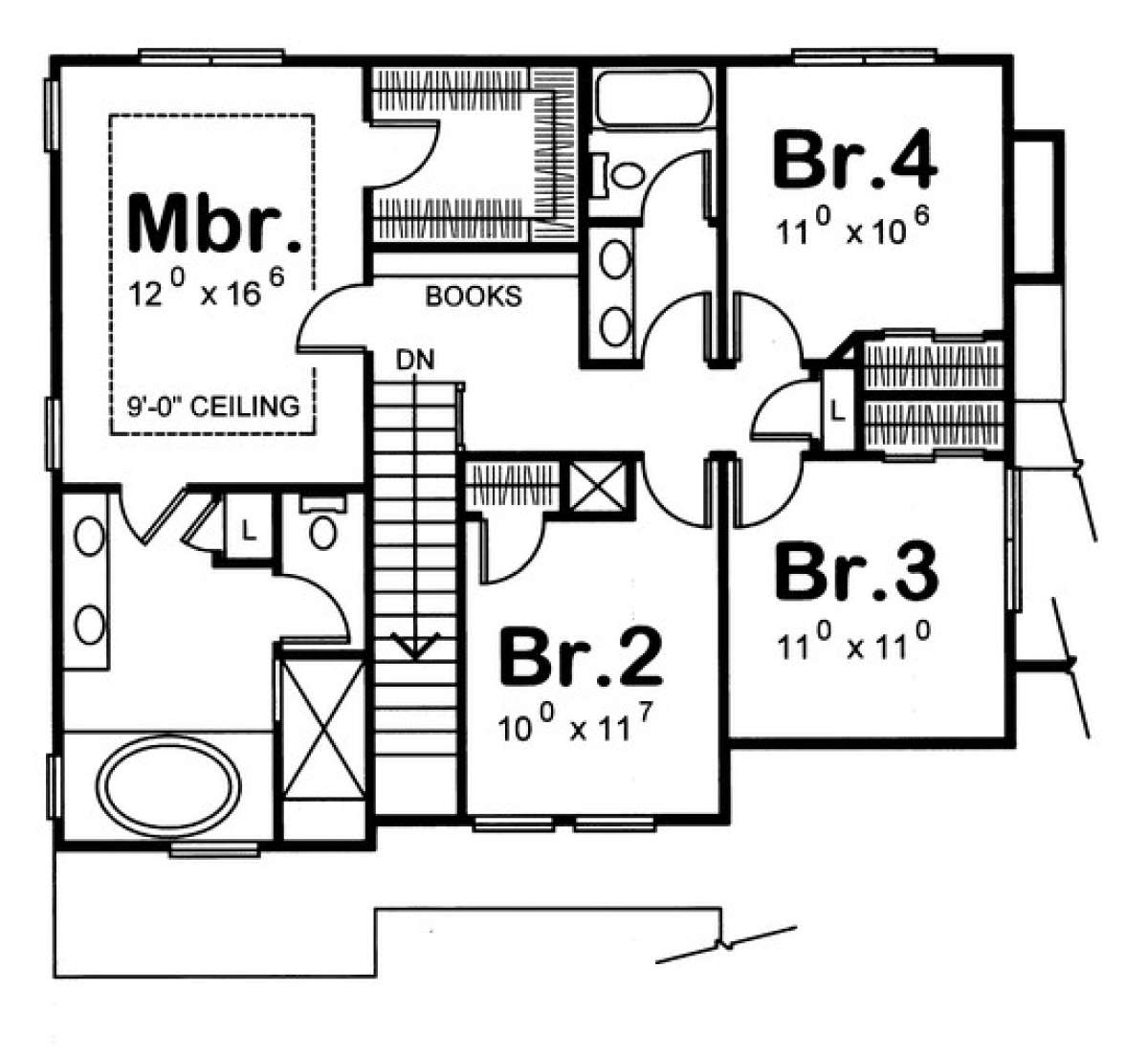 Floorplan 2 for House Plan #402-00847