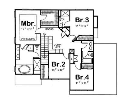 Floorplan 2 for House Plan #402-00848