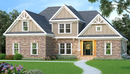 4 Bed, 3 Bath, 3167 Square Foot House Plan - #009-00032