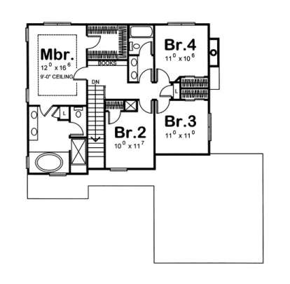 Floorplan 2 for House Plan #402-00850