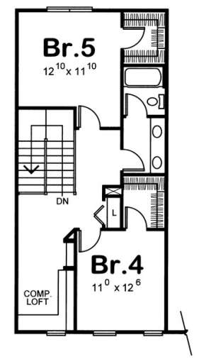 Floorplan 2 for House Plan #402-00851