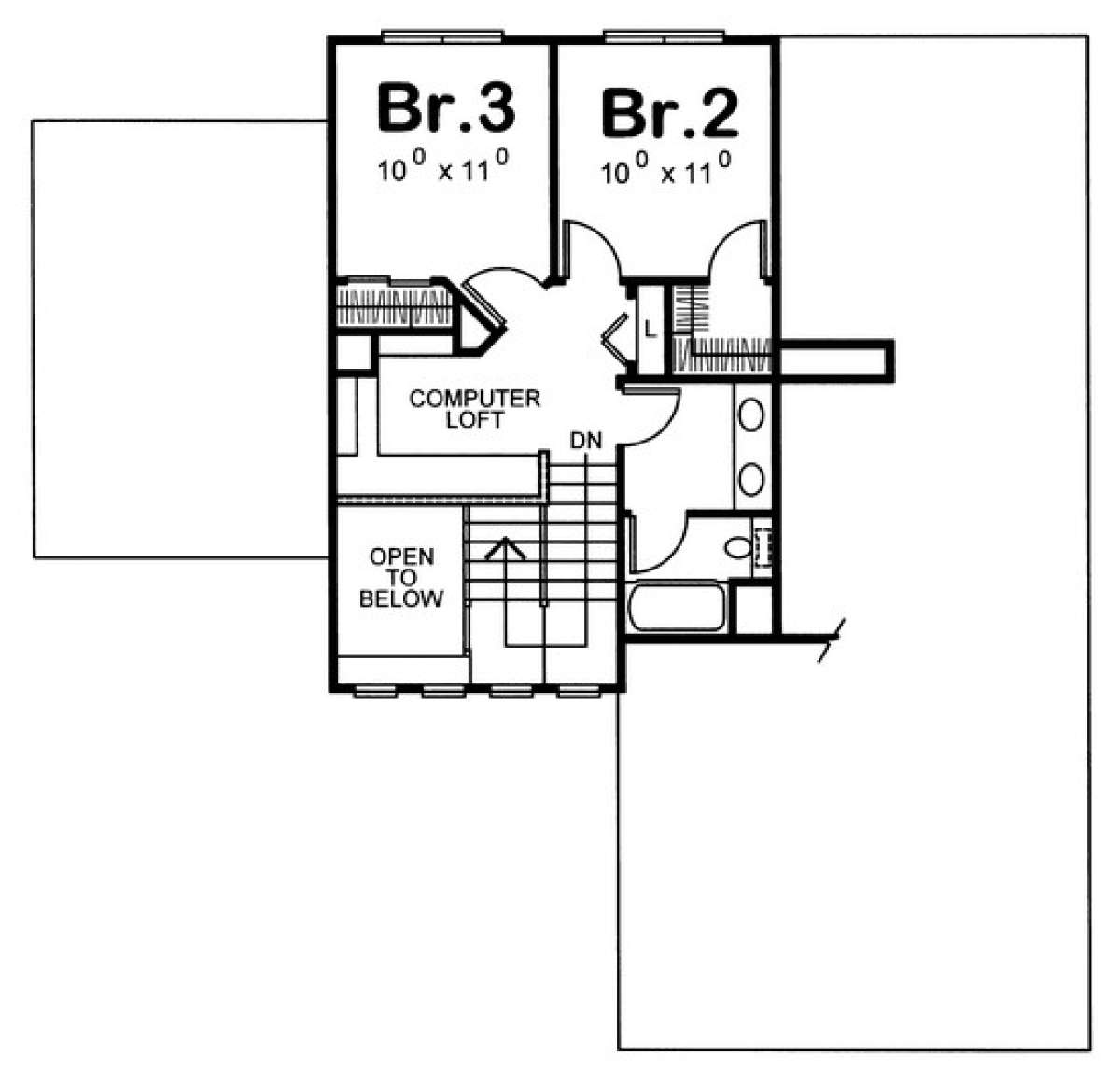 Floorplan 2 for House Plan #402-00855
