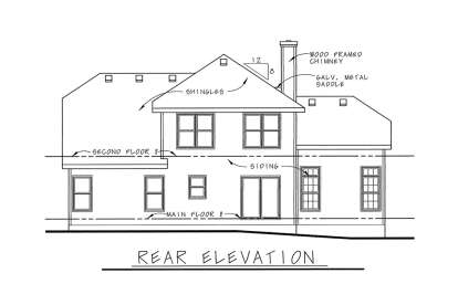 Craftsman House Plan #402-00856 Elevation Photo