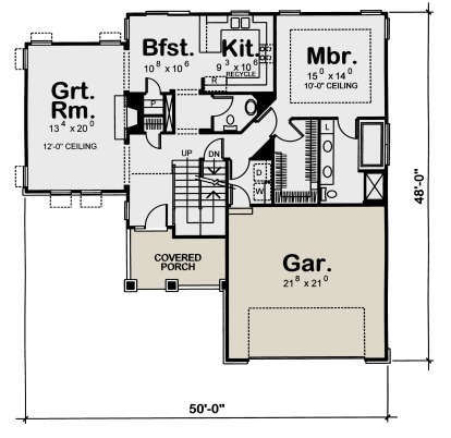 Main Floor for House Plan #402-00856