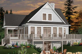 Country House Plan #034-00098 Elevation Photo