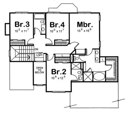 Floorplan 2 for House Plan #402-00860