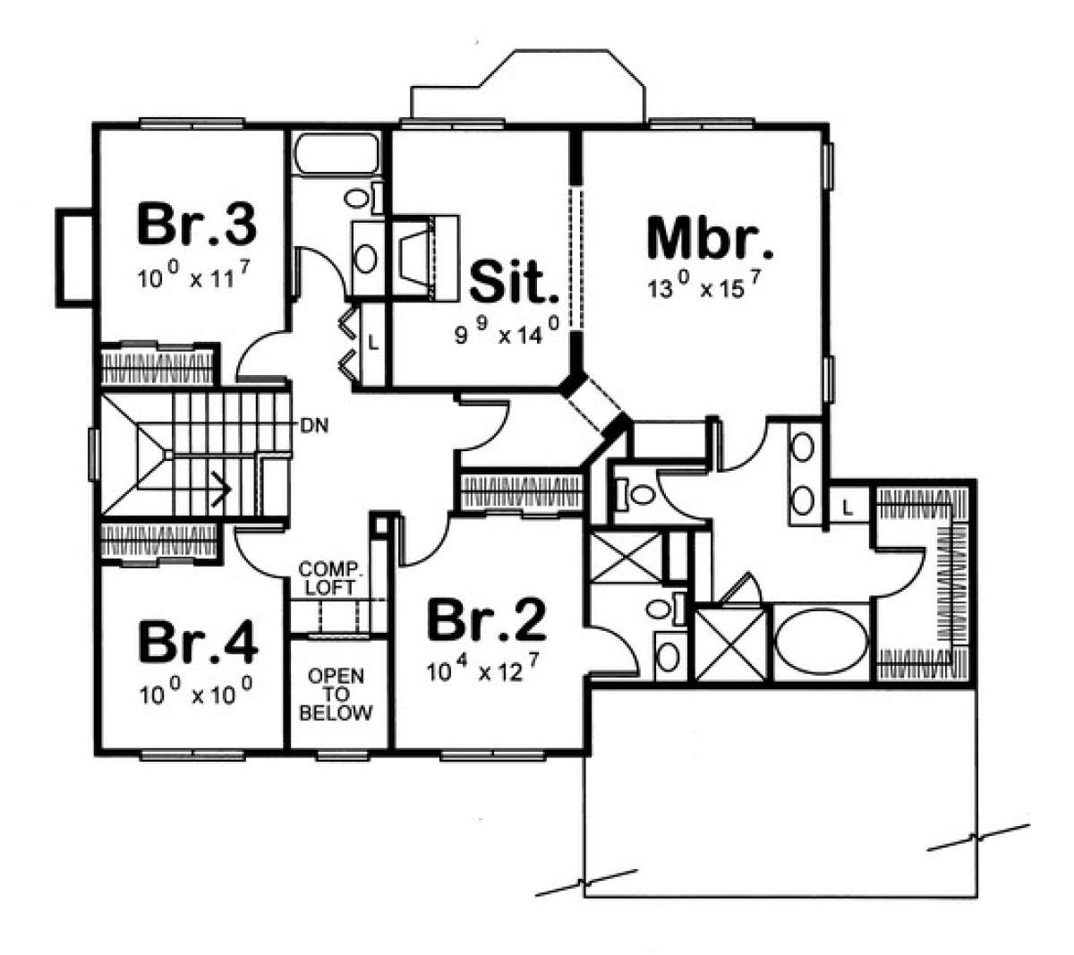 Floorplan 2 for House Plan #402-00861