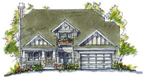 Craftsman House Plan #402-00862 Elevation Photo