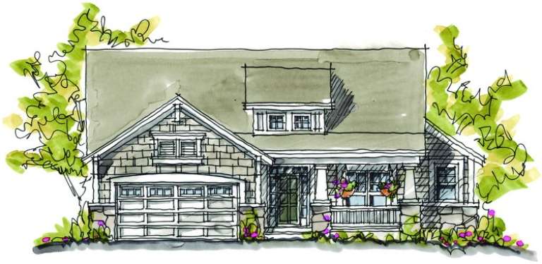 House Plan House Plan #4916 Front Rendering