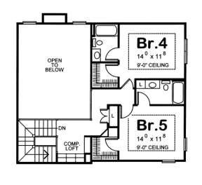 Floorplan 2 for House Plan #402-00866
