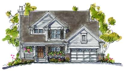 Country House Plan #402-00870 Elevation Photo