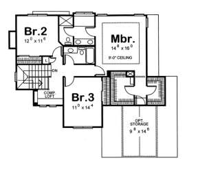 Floorplan 2 for House Plan #402-00870