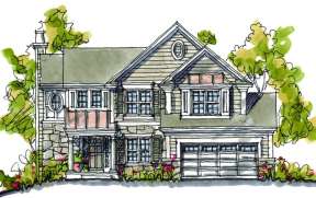 Traditional House Plan #402-00871 Elevation Photo