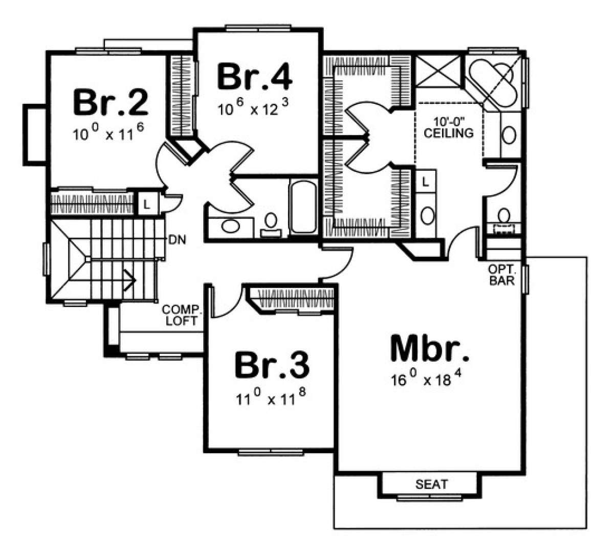Floorplan 2 for House Plan #402-00871