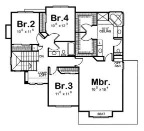 Floorplan 2 for House Plan #402-00871