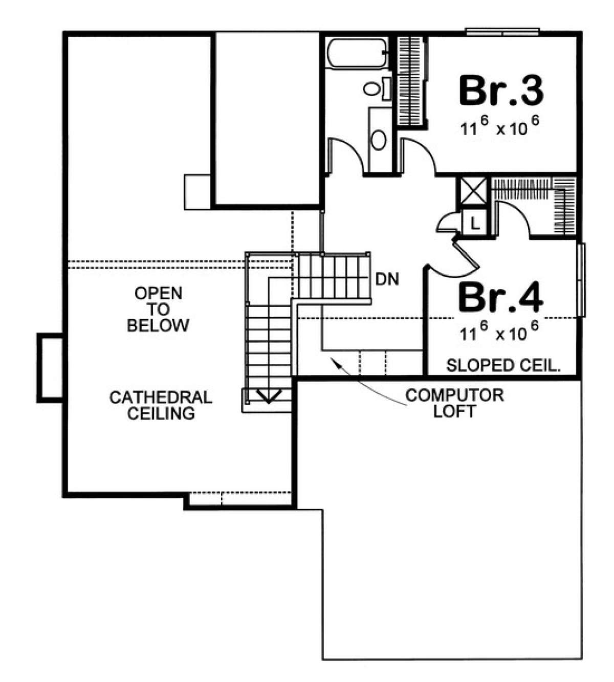 Floorplan 2 for House Plan #402-00876