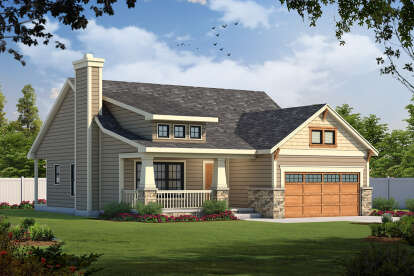 Ranch House Plan #402-00877 Elevation Photo