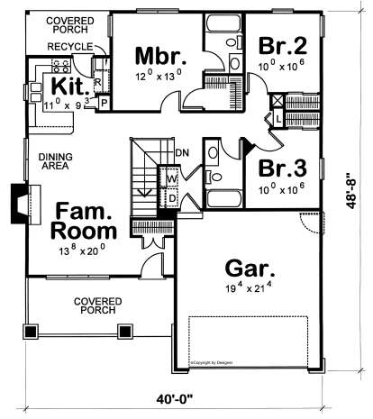Main Floor  for House Plan #402-00877