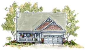 Historical House Plan #402-00878 Elevation Photo