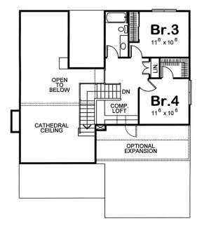Floorplan 2 for House Plan #402-00878